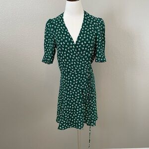 Reformation Lucky Wrap Dress Size Large